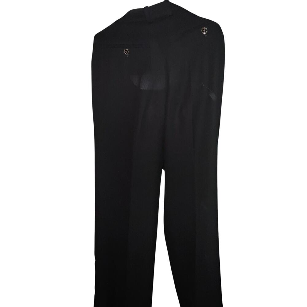 2025 Chanel Wide Legged Crepe de Soie Pants in Black - Size 40 - Unisex